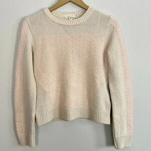 Urban Outfitters Silence and Noise Pink and Cream Sweater